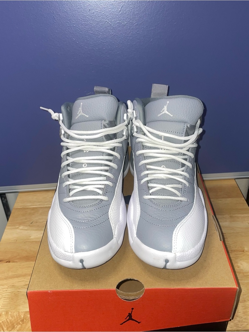 Jordan High-Top Sneakers in Grey and White